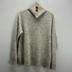 Bella Dahl Cream Speckled Turtleneck Sweater